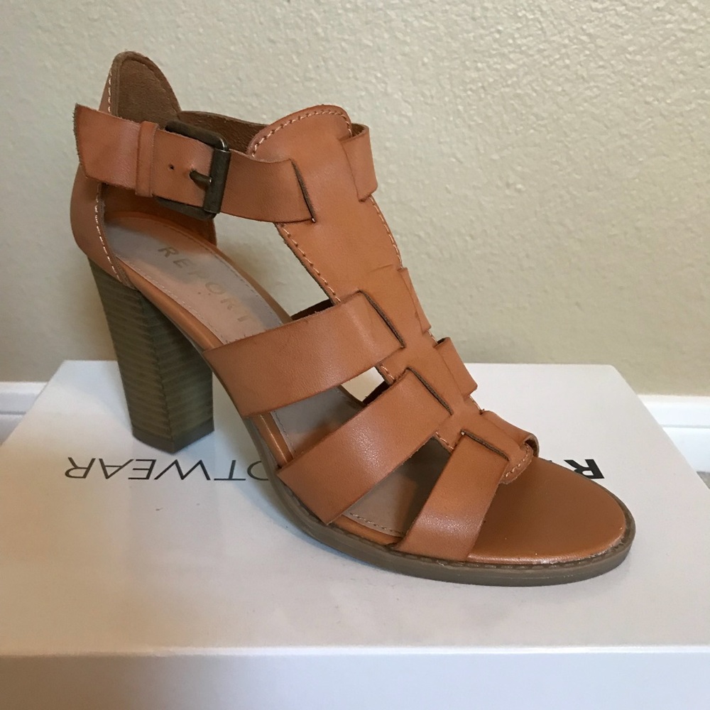 Brown Heeled Sandals